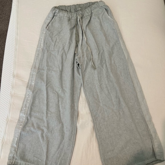 Boho two piece set. Size S. Light green sage. - Picture 1 of 12